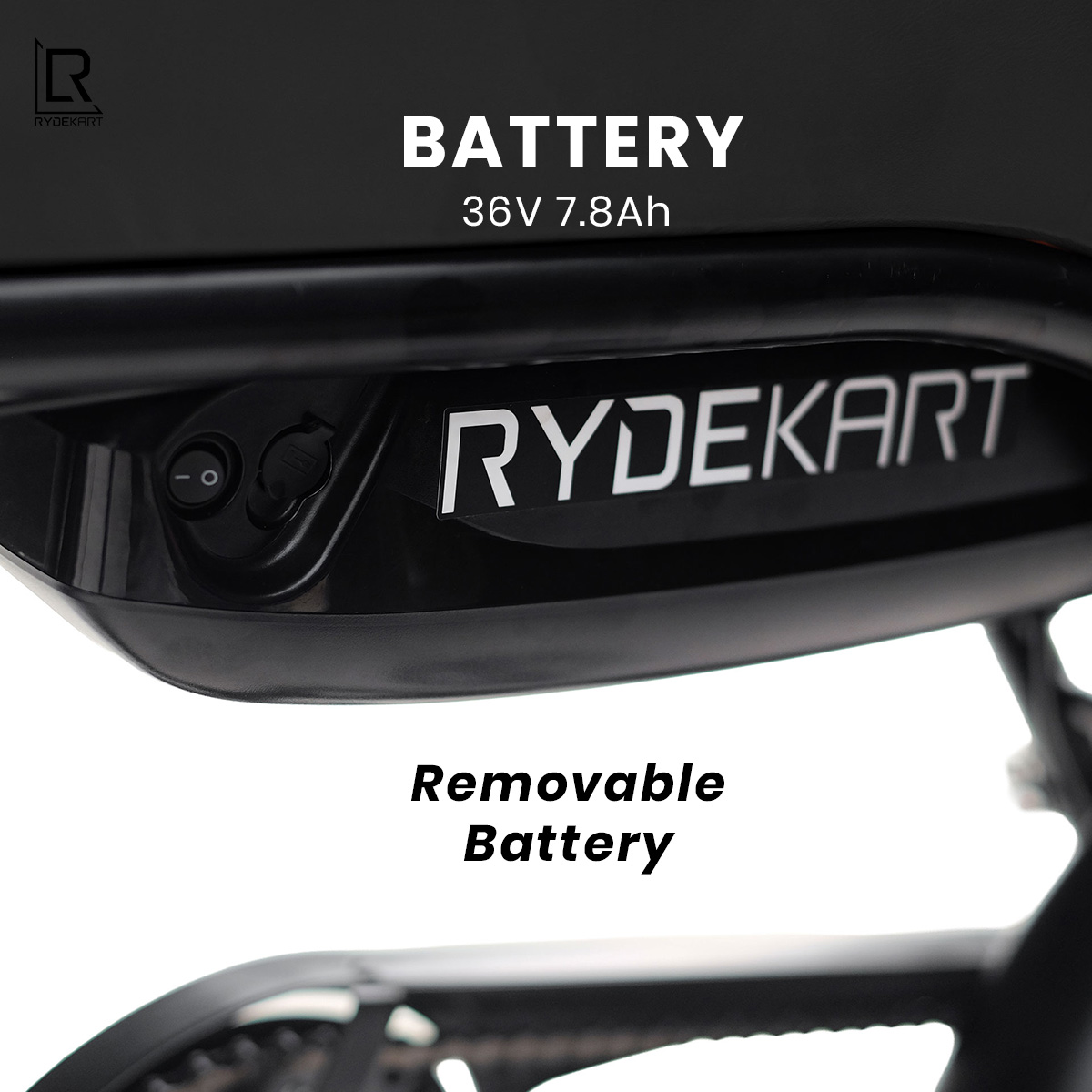 จักรยานไฟฟ้า RYDEKART - รุ่น RYDE KART Z สี MIDNIGHT BLACK